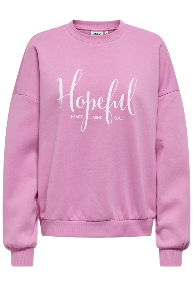 ONLBETTY L/S O-NECK PRINT BOX CS SW 15350677 FUCHSIA PINK/HOPEFULL